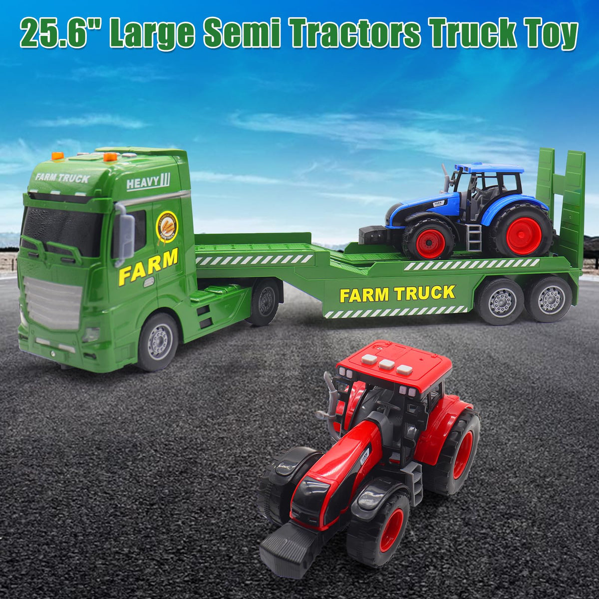 Yiwsnust large farm truck measuring 25.59 inches for big play