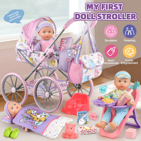 YIYBM 12.5-inch baby doll inspires nurturing pretend scenarios.