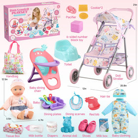 YIYBM doll dining chair set for pretend meals and seating