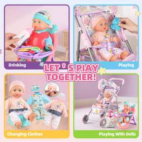 YIYBM 20-piece doll accessories for varied pretend scenarios