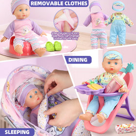 YIYBM doll accessories 24 pcs provide diverse role-play options.