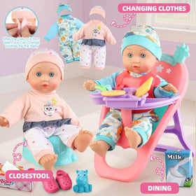 YIYBM two sets of doll clothes for mix-and-match outfits