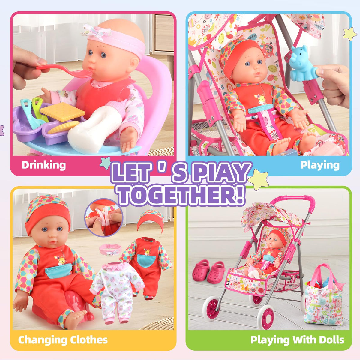 YIYBM doll clothes sets for changing outfits and stories.