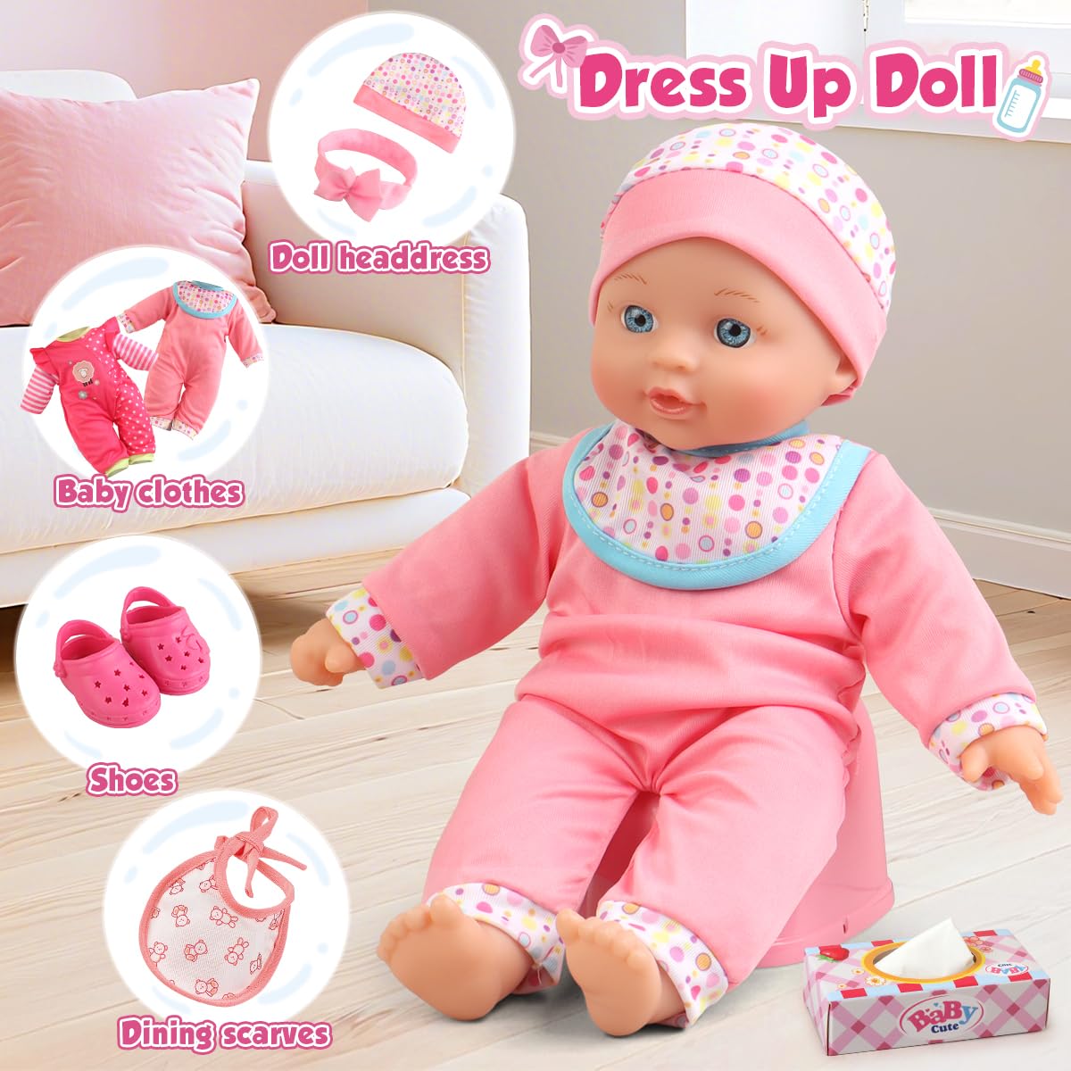 YIYBM doll handbag provides convenient storage and transport of accessories