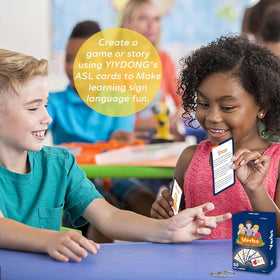 YIYDONG ASL flash cards classroom-friendly design for teachers and learners