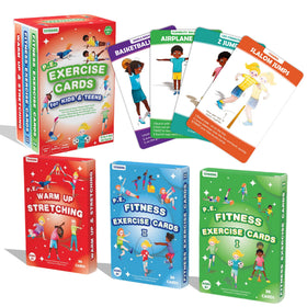 YIYDONG Kids Exercise Cards station setup ideal for quick classroom circuits and brain breaks