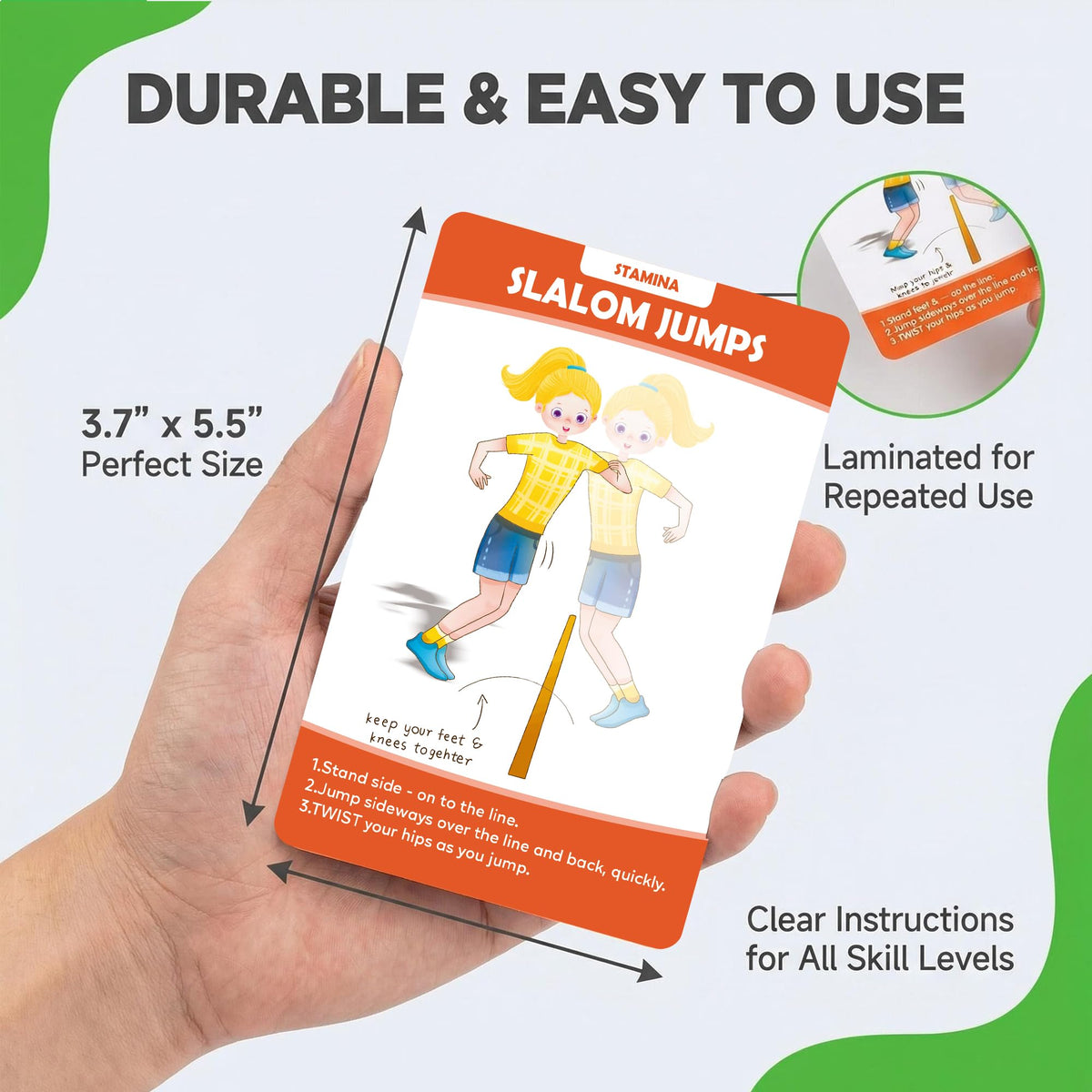 YIYDONG P.E. cards collection movement displays vibrant routines for beginners and teens