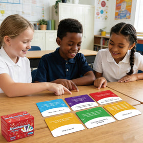 YiYDONG social skills cards completion scene encourages reflective discussion.