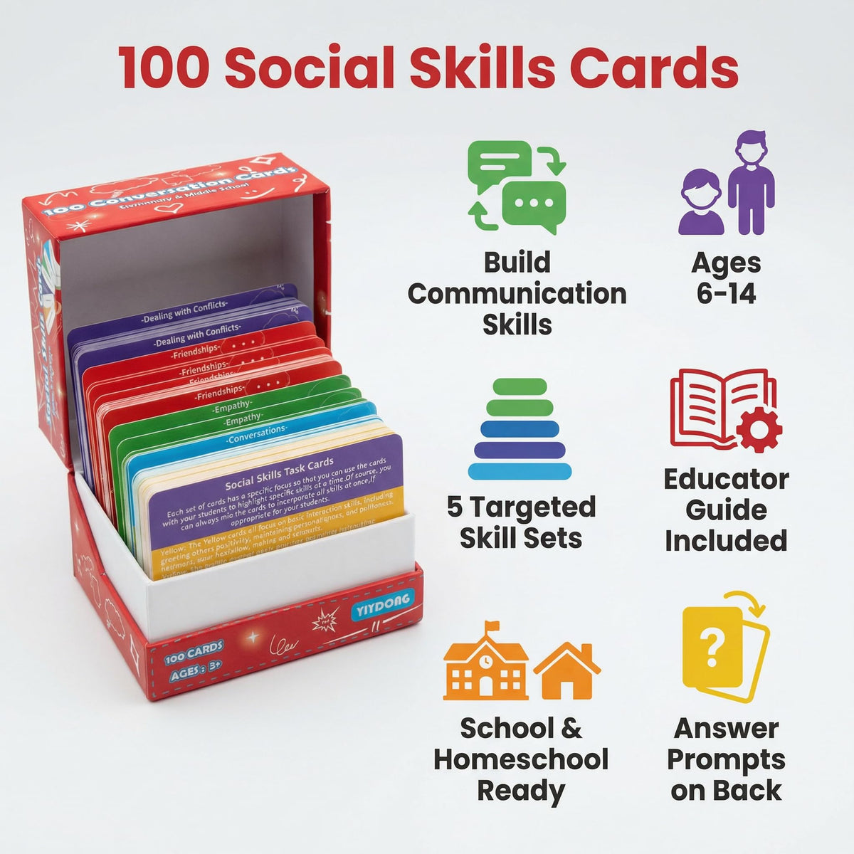 YiYDONG social skills cards group activity fostering collaborative learning.