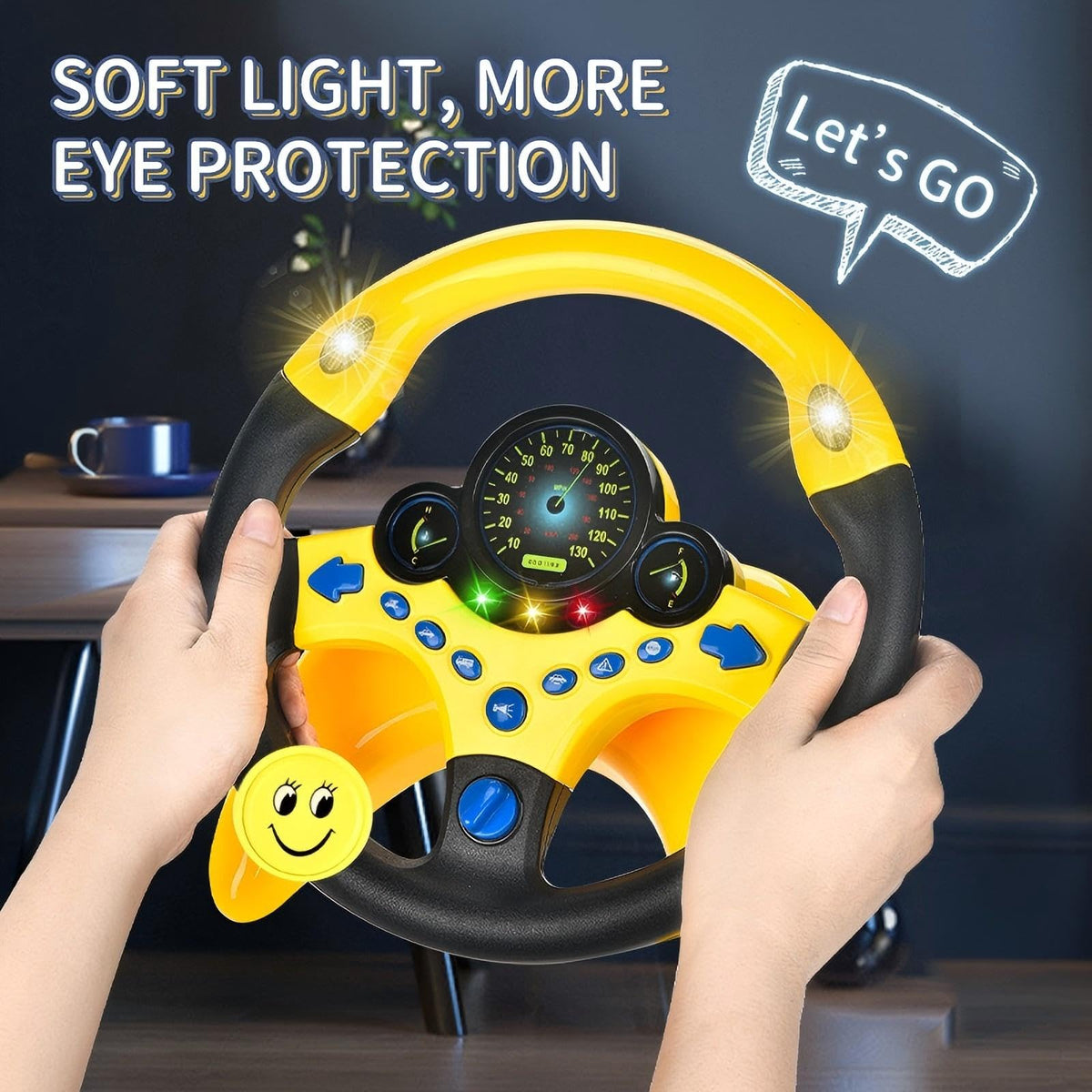 YIYZAOF steering wheel dashboard display for realistic driving feel