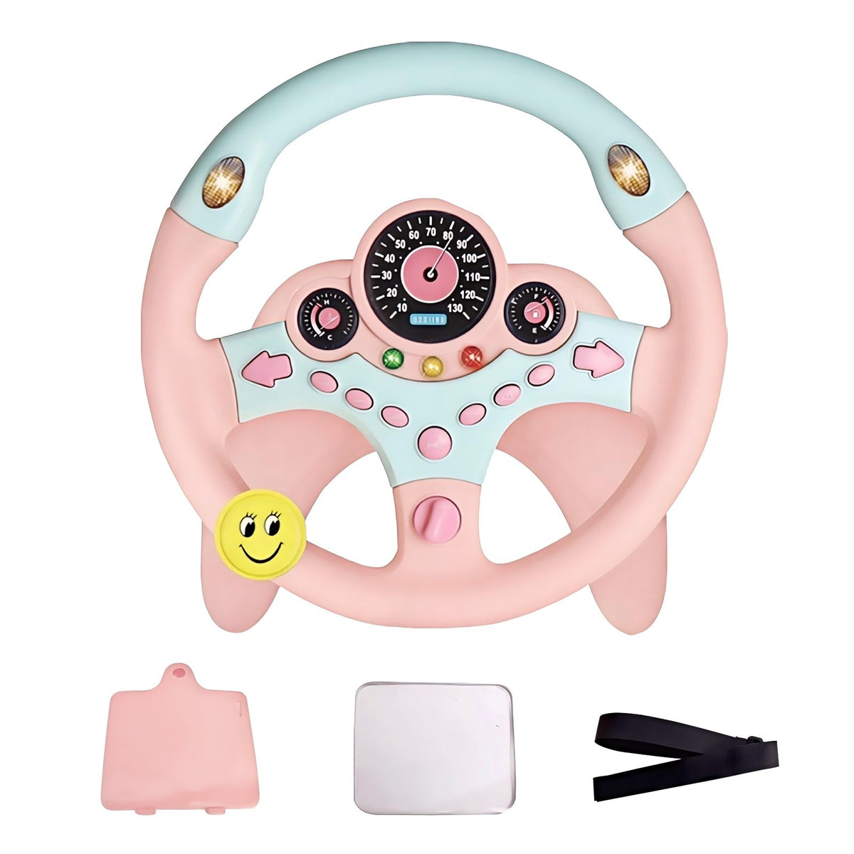 YIYZAOF steering wheel toy front view for toddlers' pretend driving