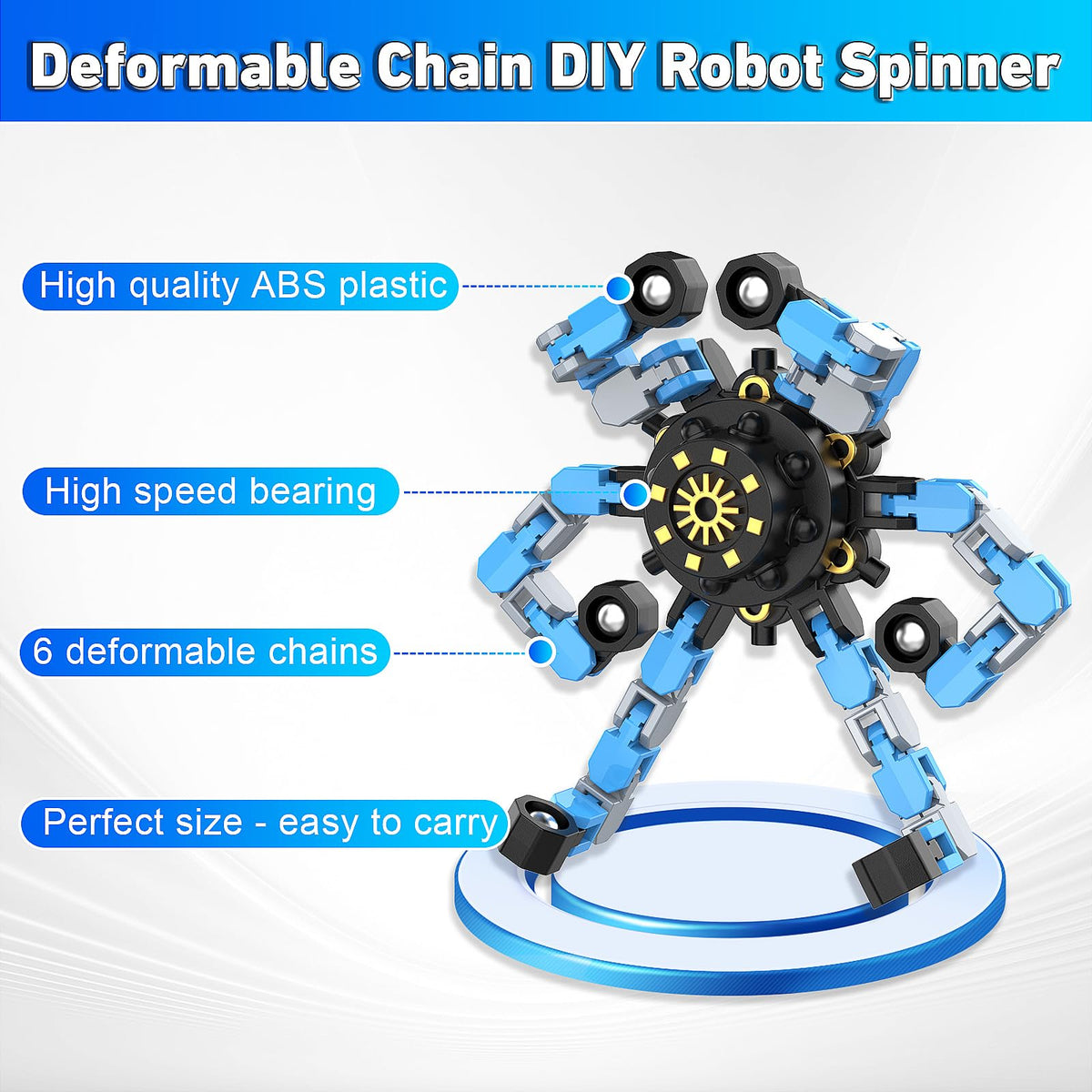YIZER deformable spiral shape feature enables creative transformations.