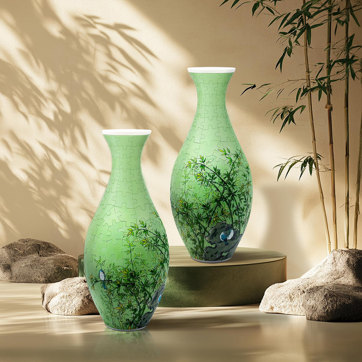 YIZHOR puzzle vase water cup illustrates removable liner for flower displays