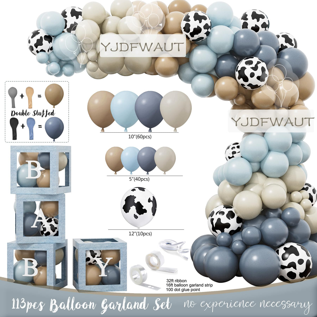 YJDFWAUT cowboy-themed baby boxes add chic decor