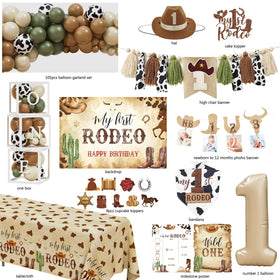 YJDFWAUT Cowboy balloon arch adds festive rodeo ambiance
