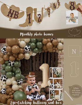 YJDFWAUT Western 1st birthday bandana coordinates outfits and decor