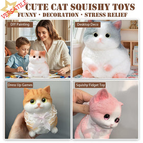 YJPPDD blue squishy cat doubles as decor and a stress aid.