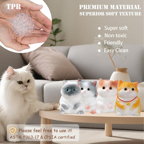 YJPPDD Big Taba Squishy Cat six-inch size, satisfying squish and release.
