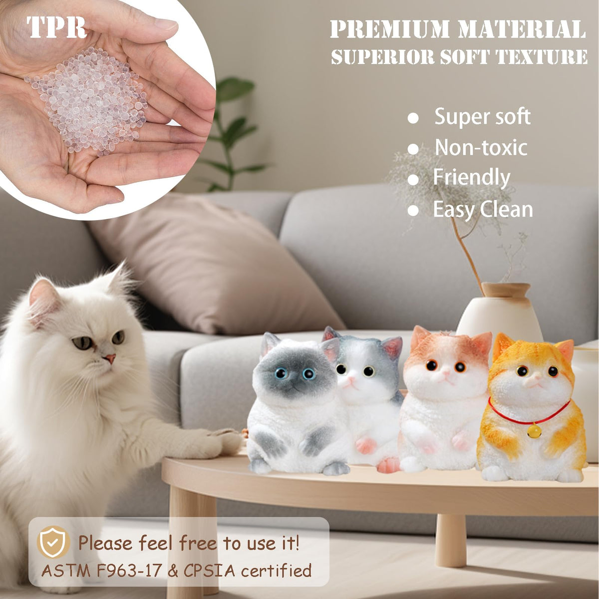YJPPDD Big Taba squishy cat with hand for size reference