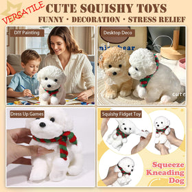 YJPPDD Big Taba dog squishy white teddy invites gentle squeeze