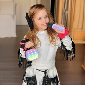YLL kids party setup showing versatile stage on the go