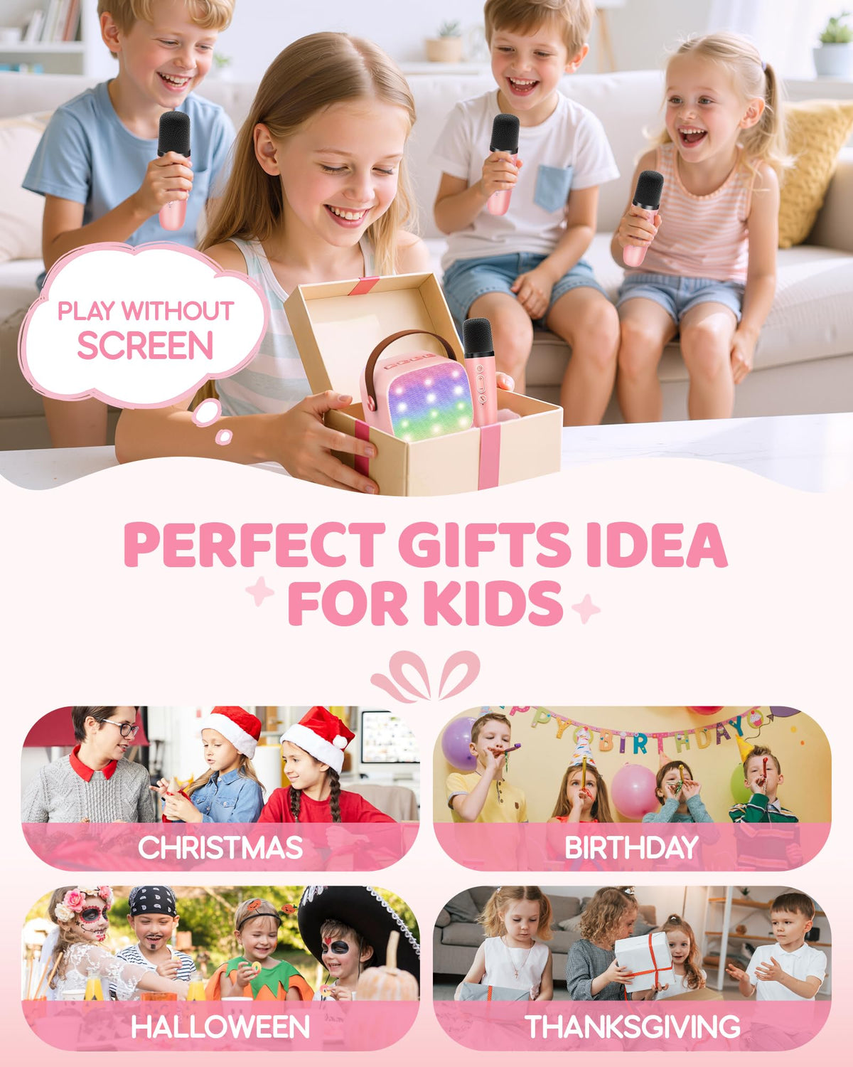 YLL wireless microphones deliver clear sound for kids