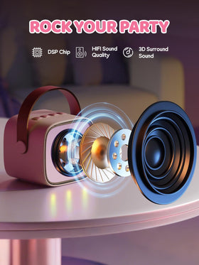 YLL mini karaoke Bluetooth pairing for instant setup