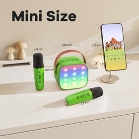YLL mini karaoke green gift-ready packaging ideal for birthdays and holidays.