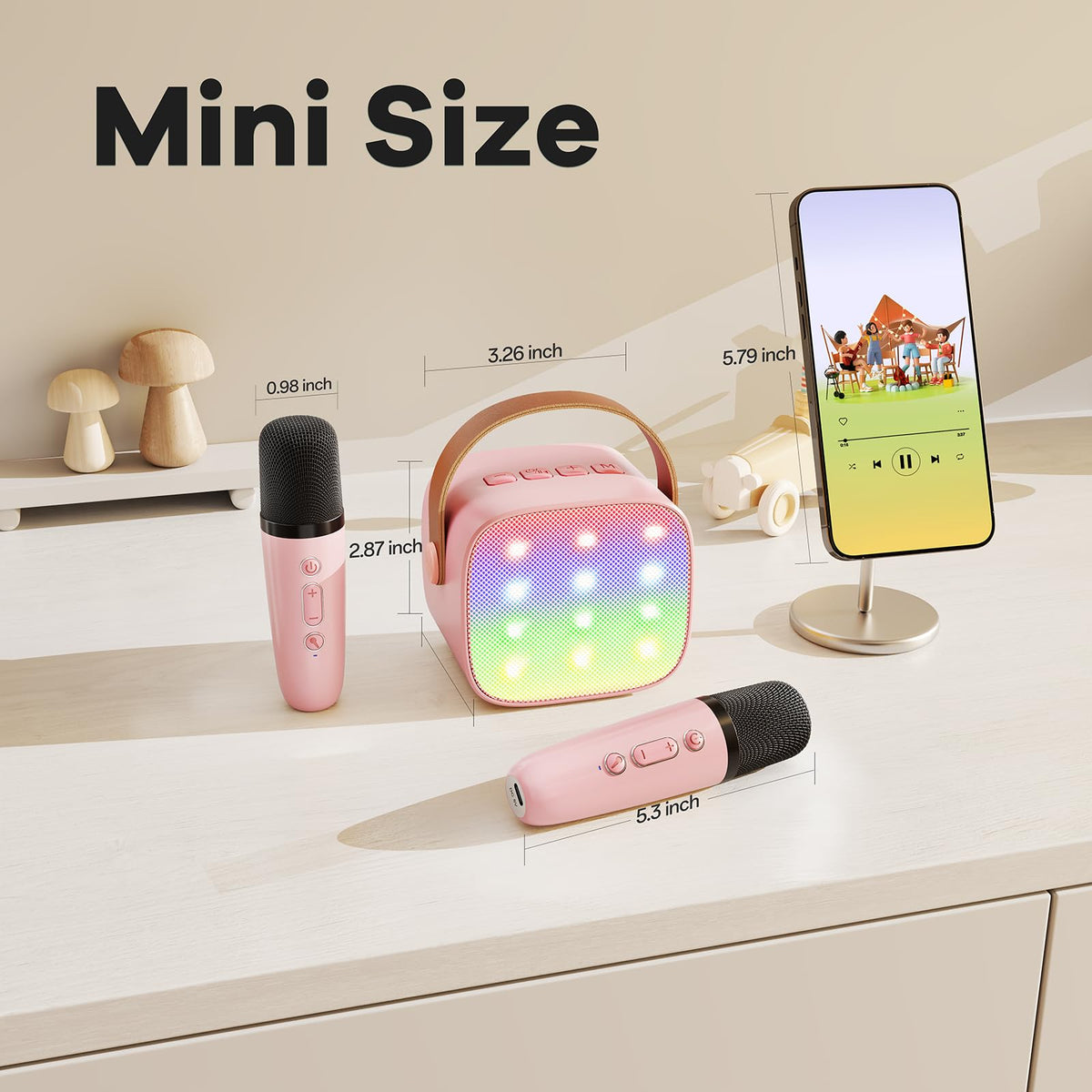 Headphone output lets kids practice privately without disturbing others.
