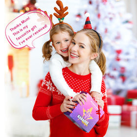 YLL Mini Karaoke Hotpink two wireless mics for kids duets and fun