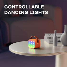 YLL mini karaoke orange headphone jack for private practice sessions