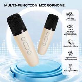 YLL wireless microphones two-pack for clear home duets