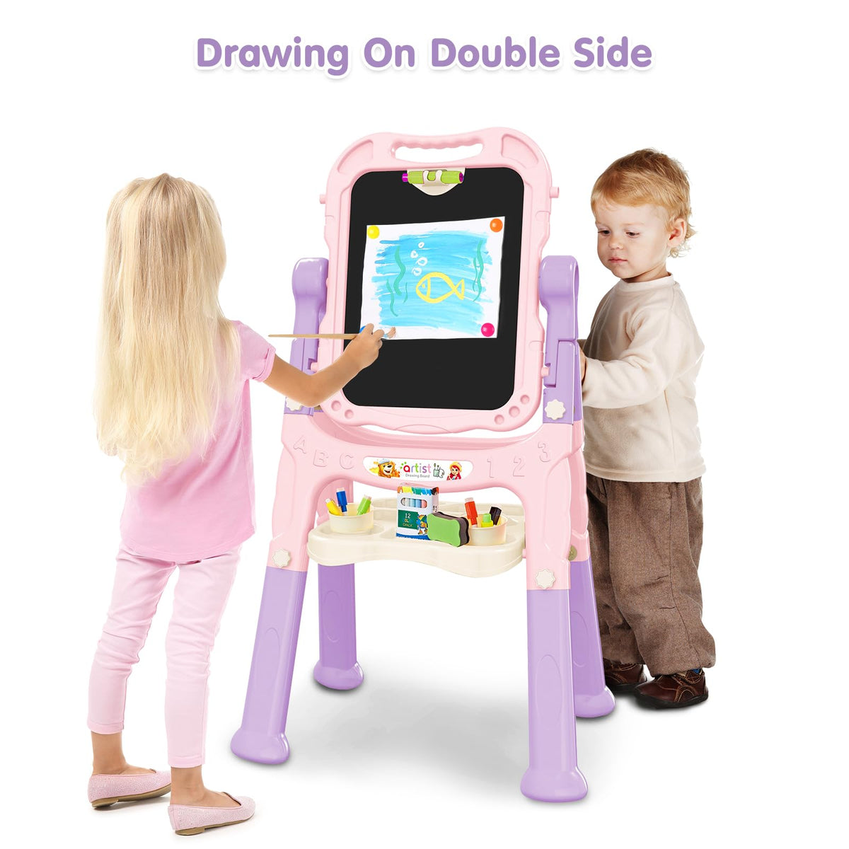 Ylovetoys 360-rotatable drawing board supports art from any angle