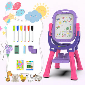 Ylovetoys easel with included painting tools offers turn-key creativity.