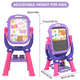 Ylovetoys easel uses safe PP material for everyday art sessions.