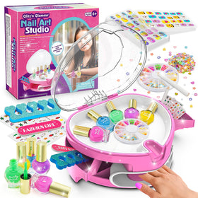 Ylovetoys nail polish set with dryer for at-home manicure play