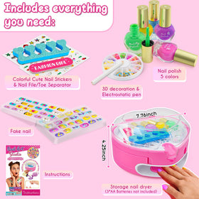 Ylovetoys nail salon play kit for imaginative fashion fun