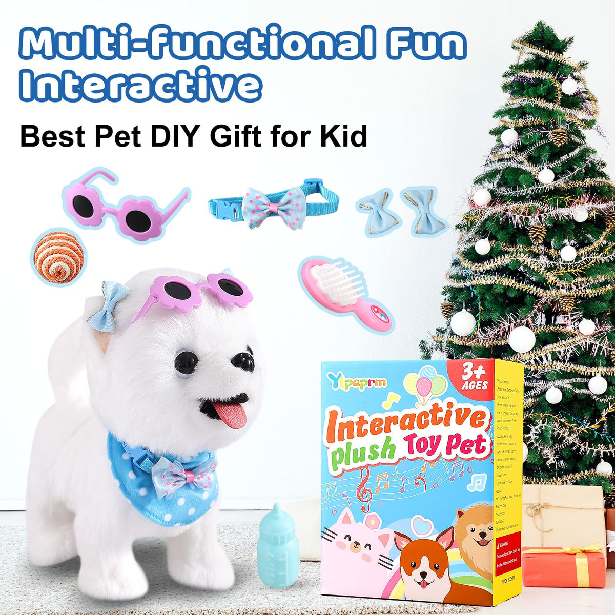 Ylpaprm Samoyed toy is a perfect holiday or family gift.