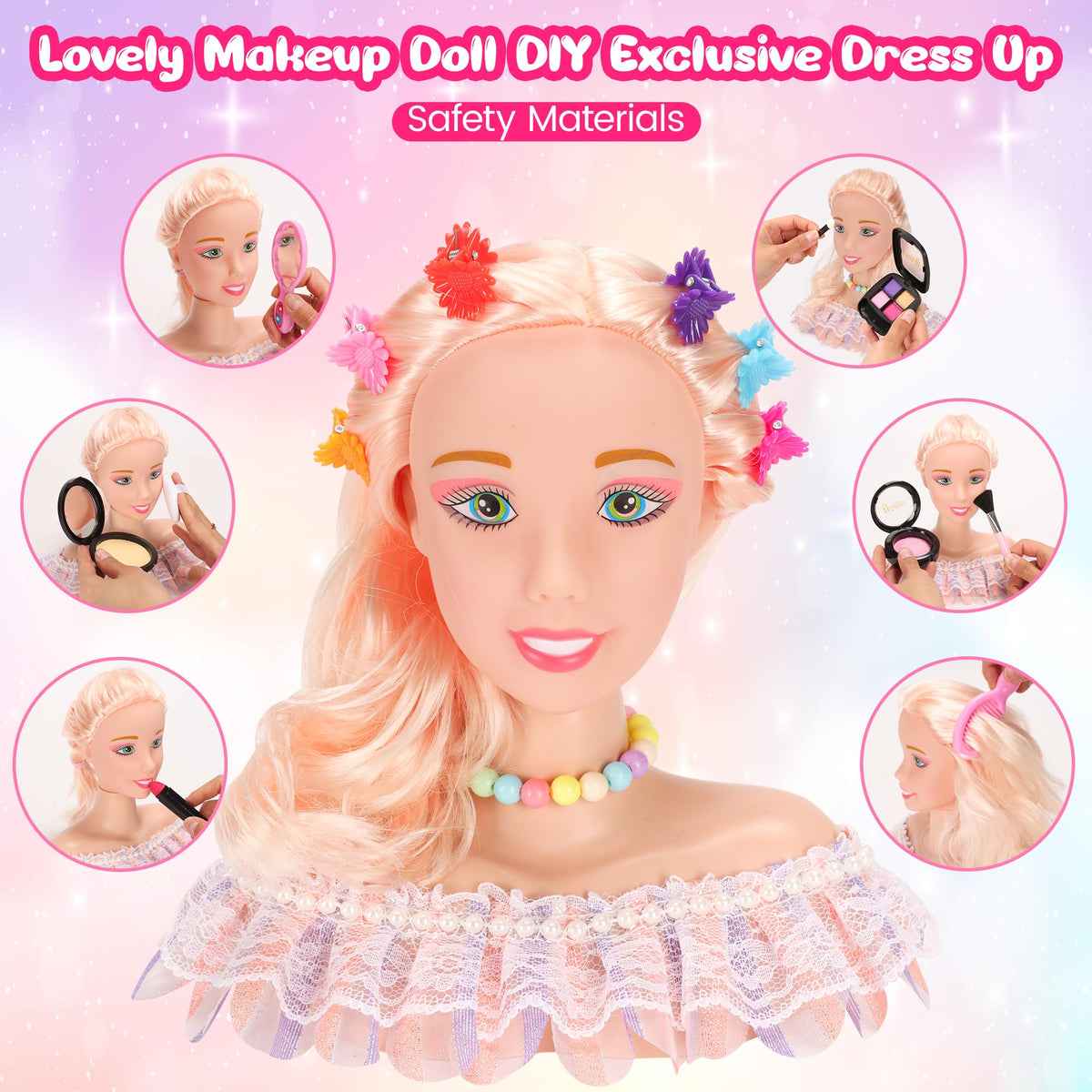 Ylpaprm eyeshadow powder set for colorful makeup fun