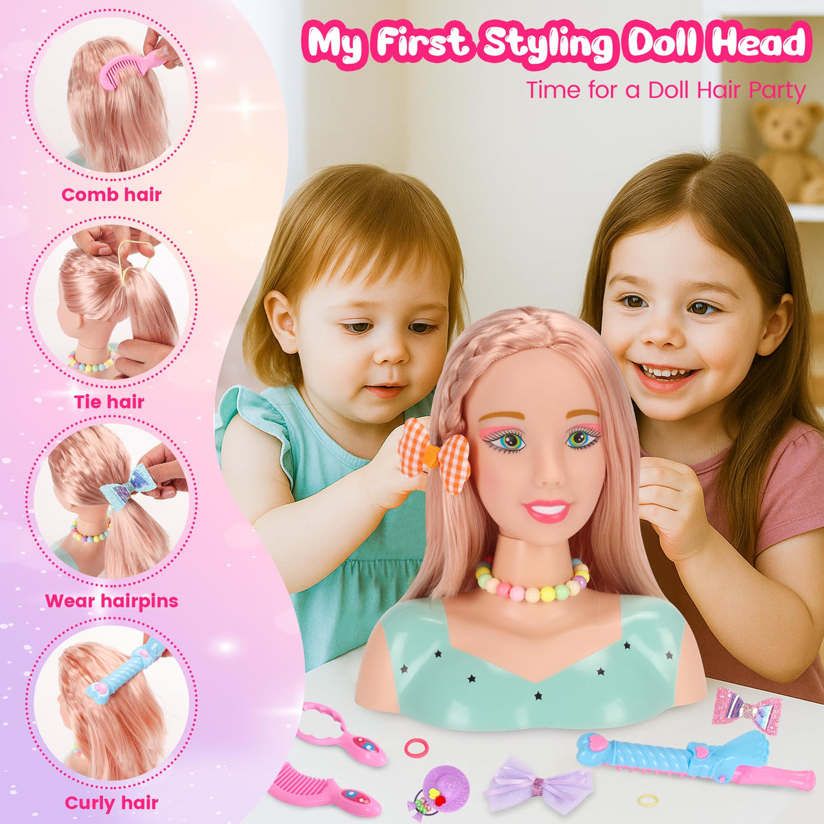 Ylpaprm realistic hair dryer adds authentic pretend play sound and immersion.