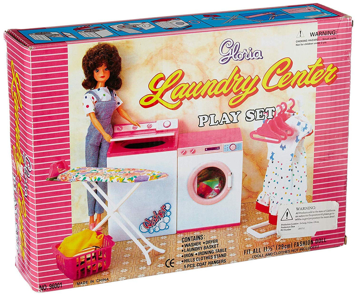 YMCtoys dollhouse laundry setup completes imaginative scenes