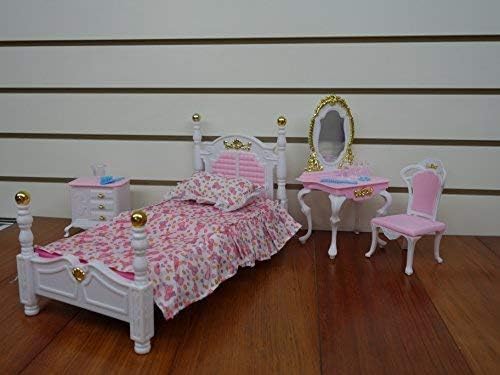 YMCtoys My Fancy Life gold-trim details enhance a regal pretend princess room.