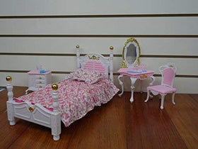 YMCtoys My Fancy Life gold-trim details enhance a regal pretend princess room.