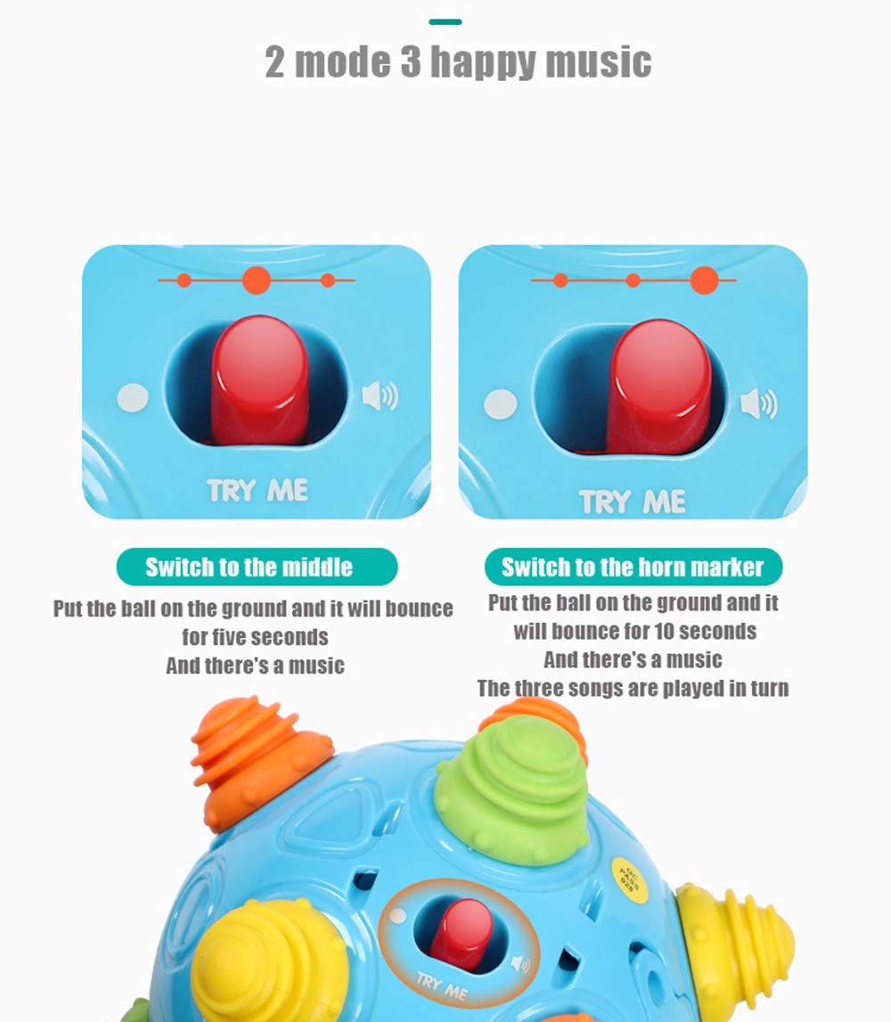 YMDLY Toys Baby move and crawl toy engages senses with bouncing action.