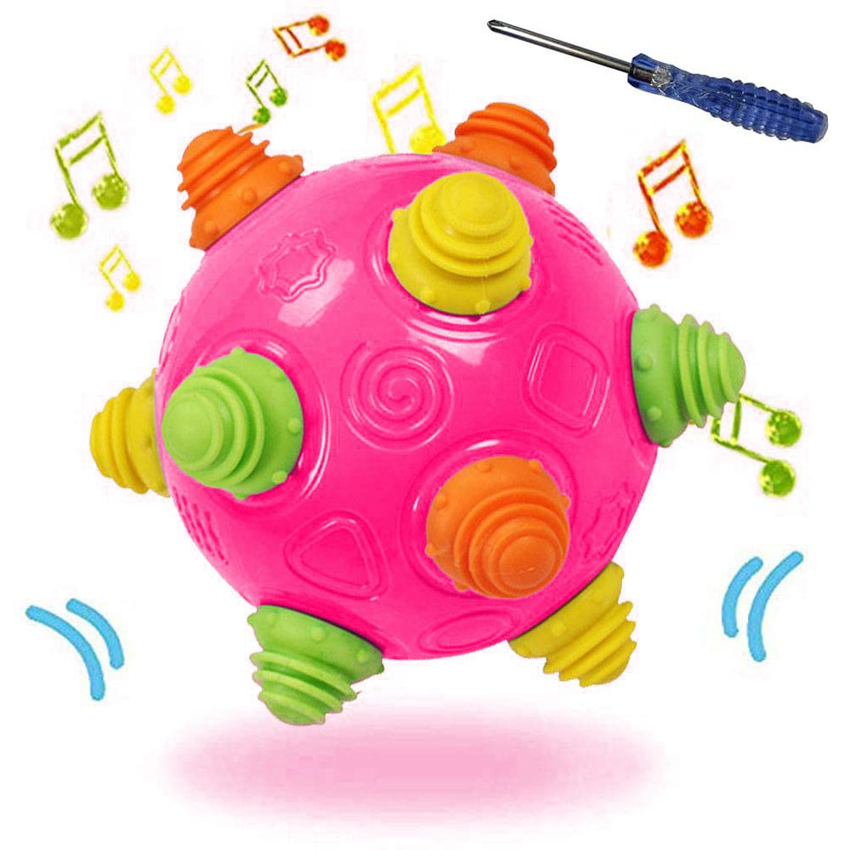 YMDLY Toys dancing ball navy blue closeup highlighting engaging play