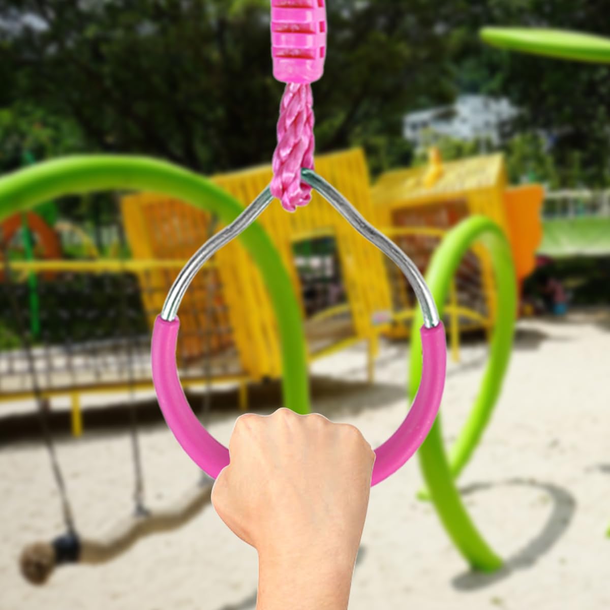 Ymeibe Ninja Rings quick-attach setup saves time for busy families.