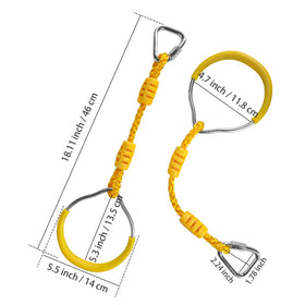 Ymeibe Ninja Rings soft-plastic grips provide comfortable handling during play.