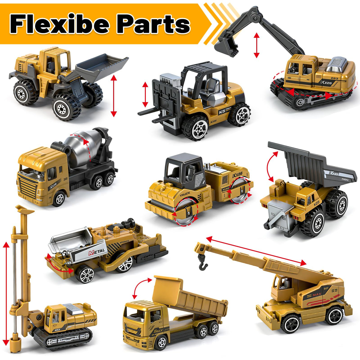 Ynanimery forklift diecast truck aids storytelling and pretend play on the go