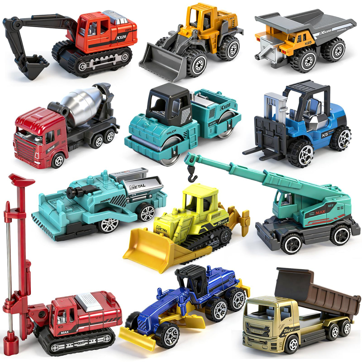 Ynanimery diecast excavator toy supports fine motor skills and imaginative play.