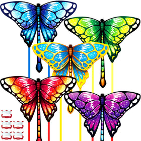 Ynanimery 5-pack butterfly kites ready for family outdoor fun.